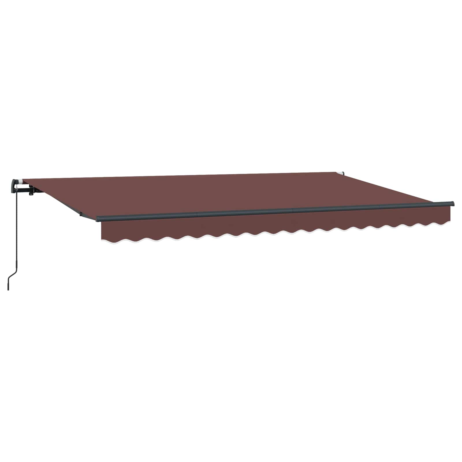 Tenda retrattile Marrone 400 x 200 cm Tessuto