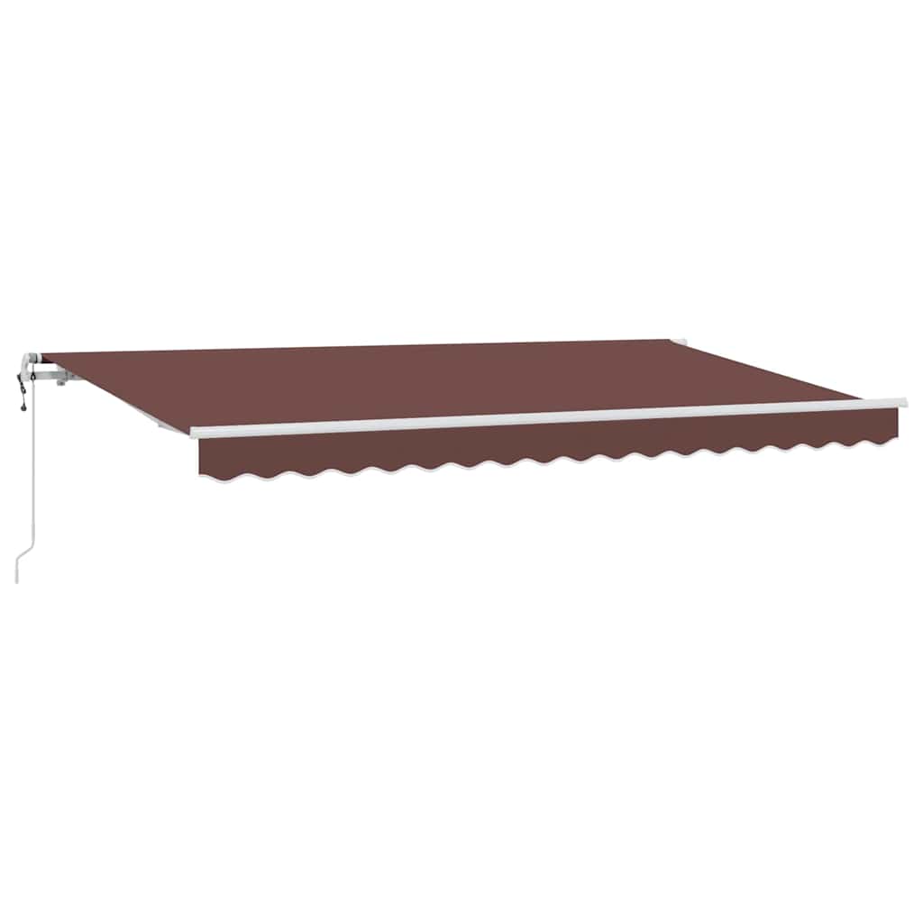 Tenda retrattile Marrone 400 x 200 cm Tessuto