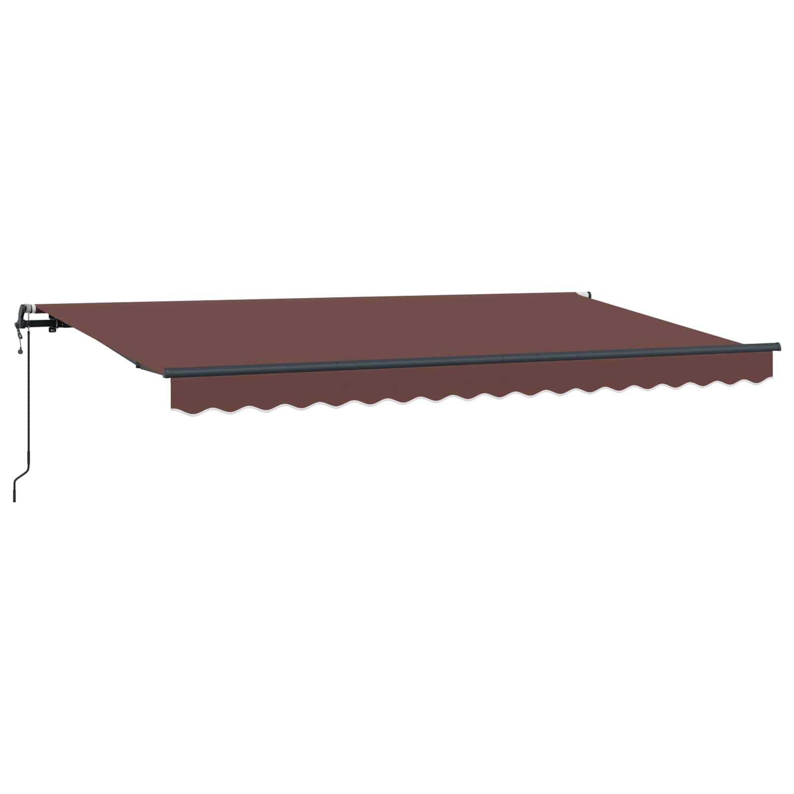 Tenda retrattile Marrone 400 x 200 cm Tessuto