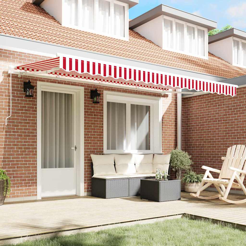 Tenda retrattile Rosso 400 x 200 cm Tessuto