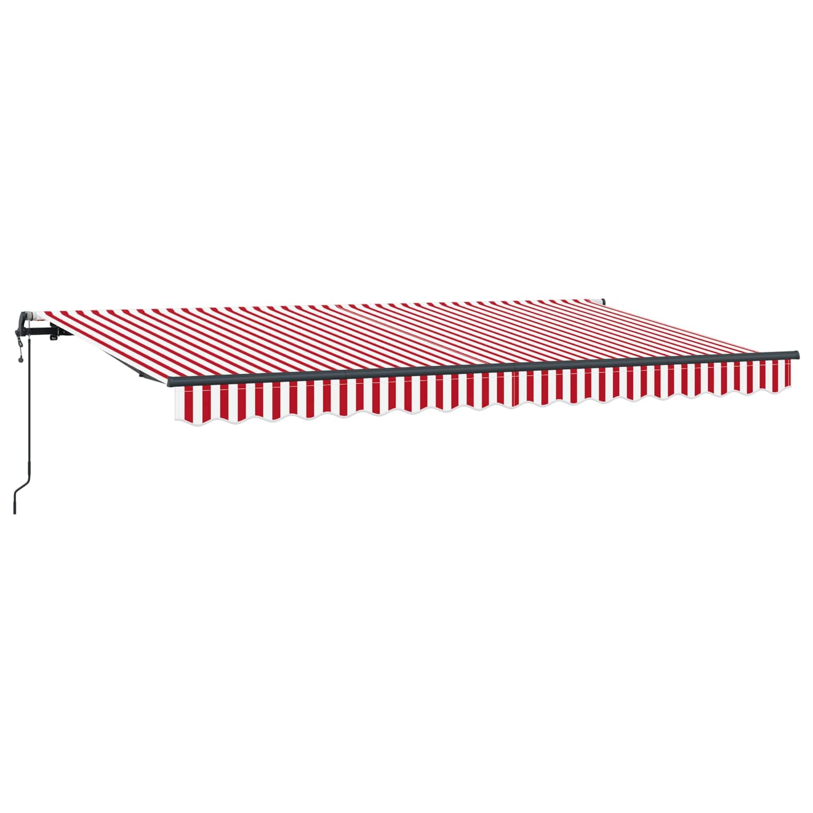 Tenda retrattile Rosso 400 x 200 cm Tessuto