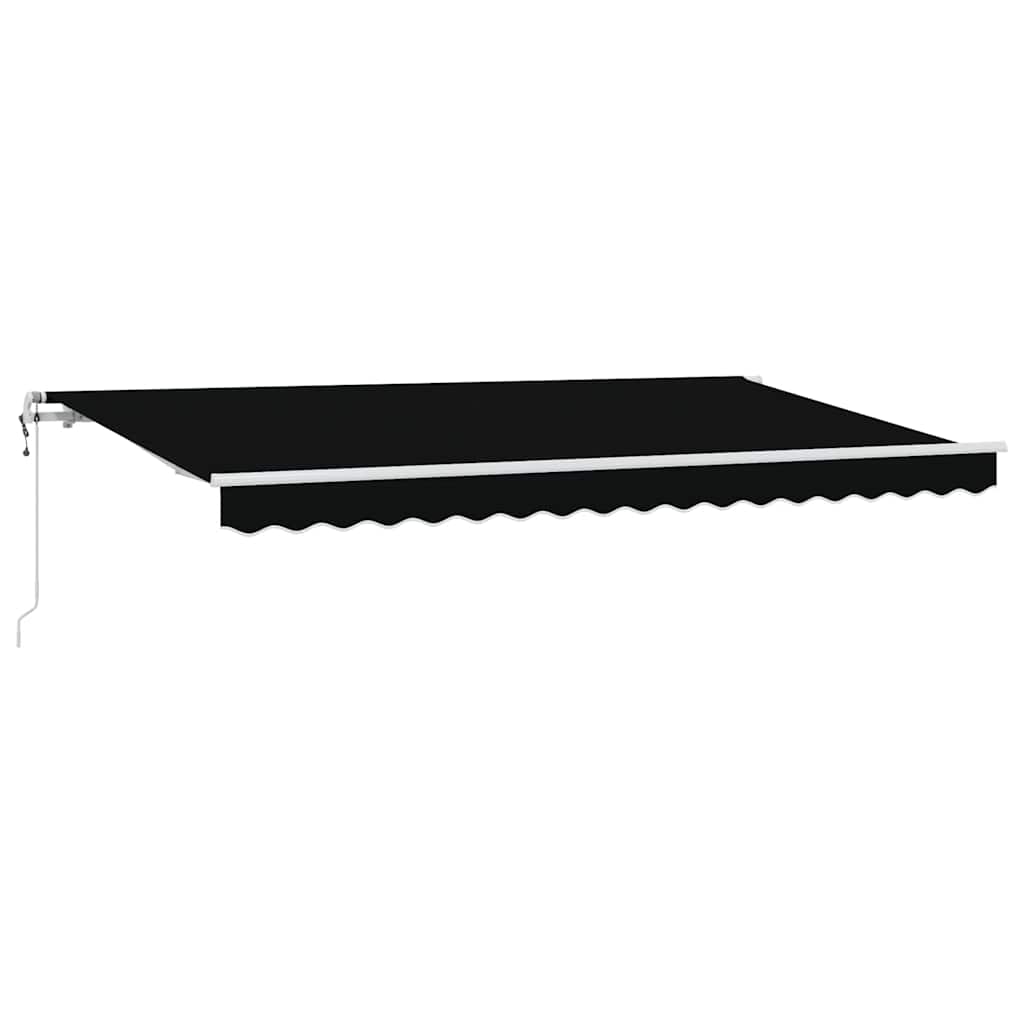 Tenda retrattile Nero 400 x 200 cm Tessuto