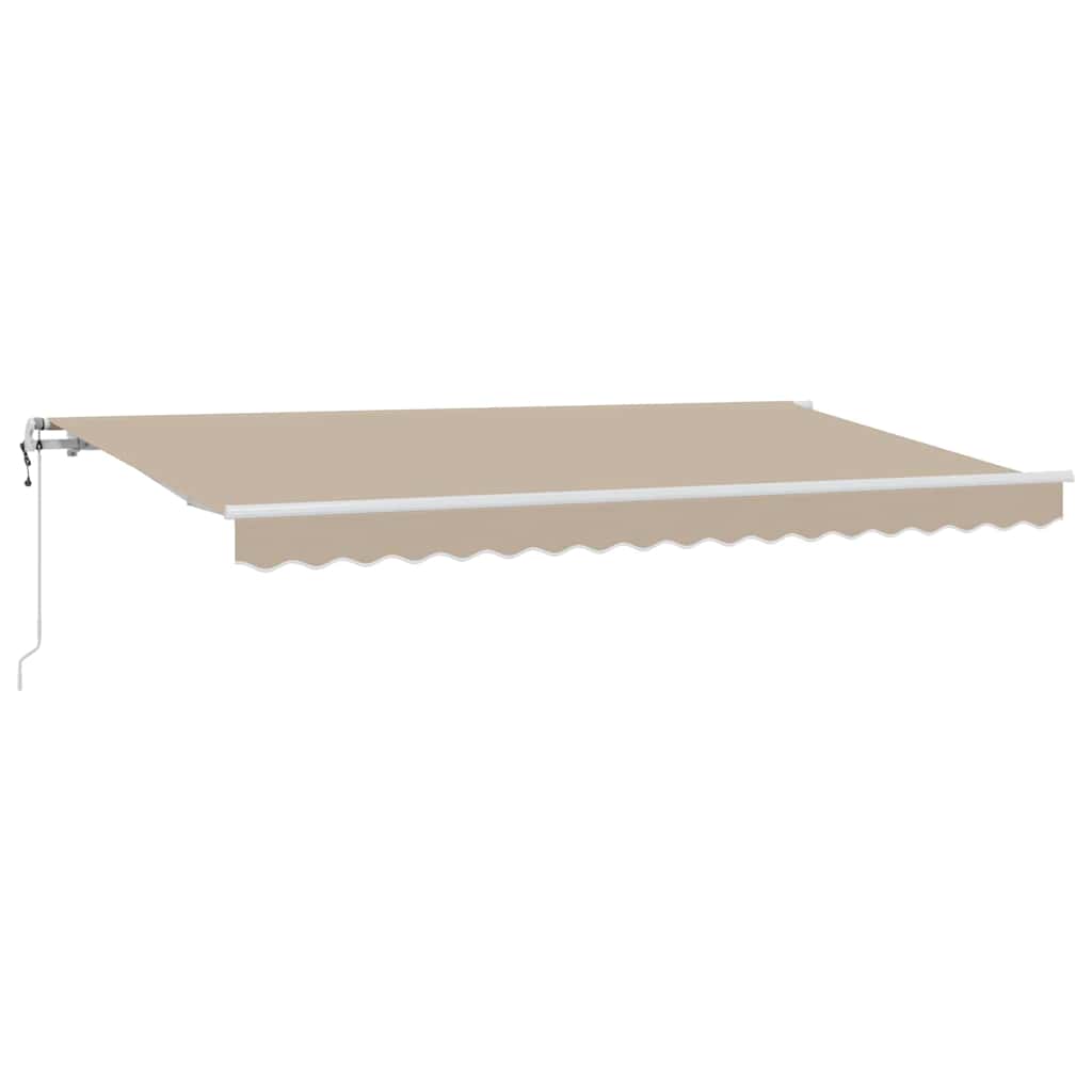 Tenda retrattile Beige 400 x 200 cm Tessuto