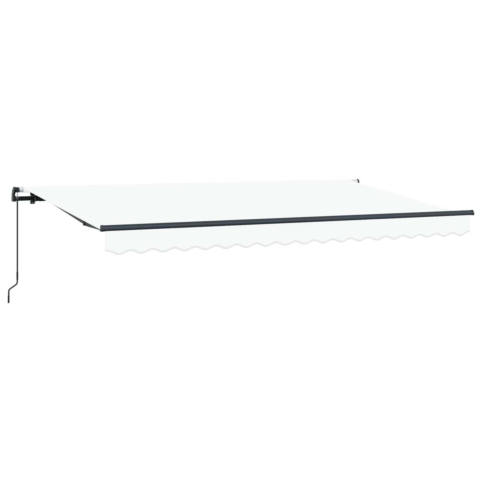 Tenda retrattile Bianco 400 x 200 cm Tessuto