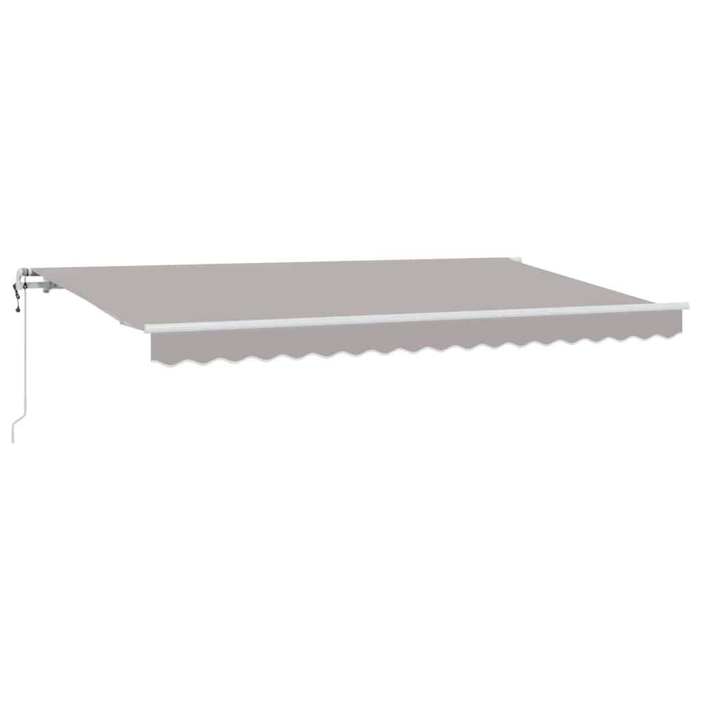 Tenda retrattile Grigio chiaro 400 x 200 cm Tessuto
