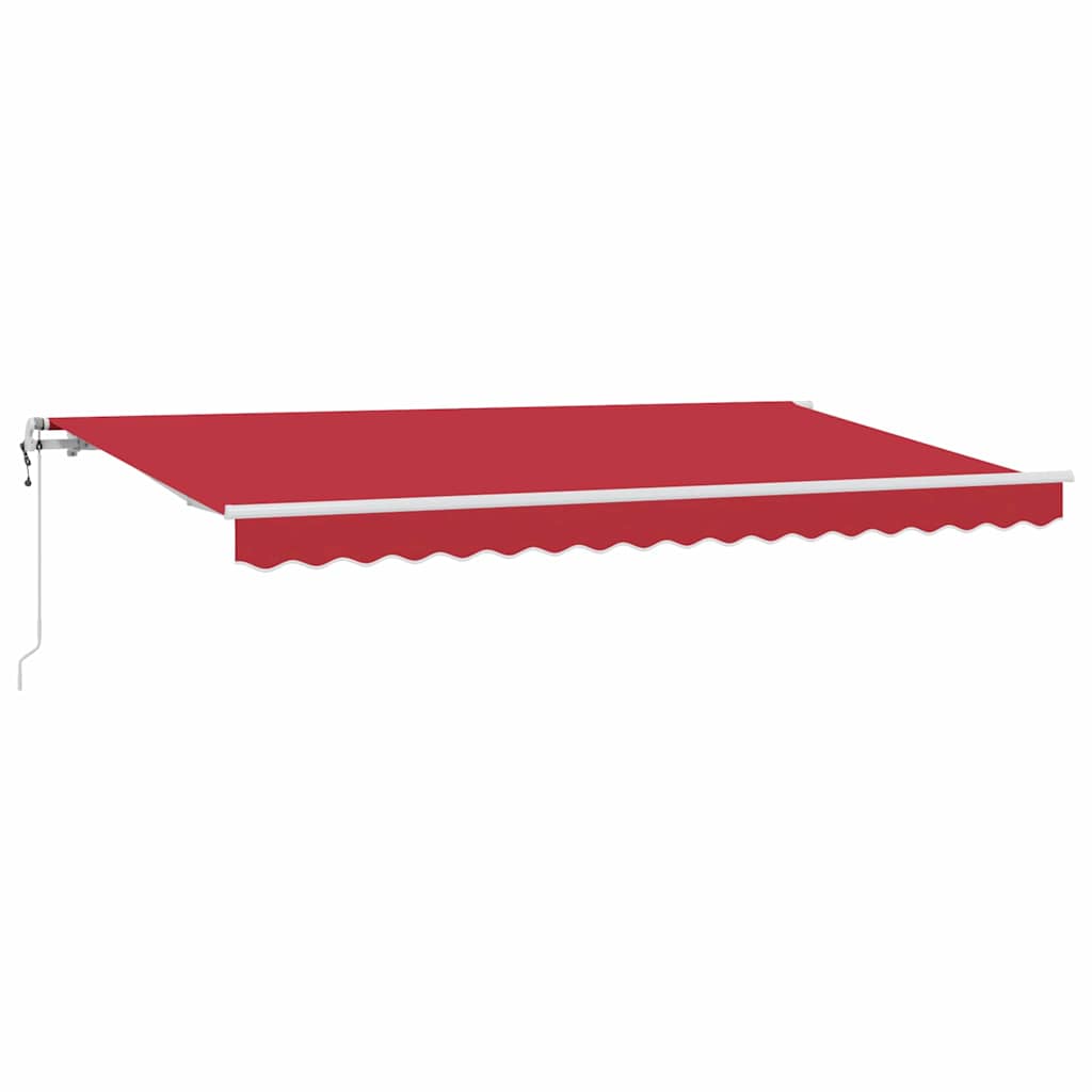 Tenda retrattile Rosso 400 x 200 cm Tessuto