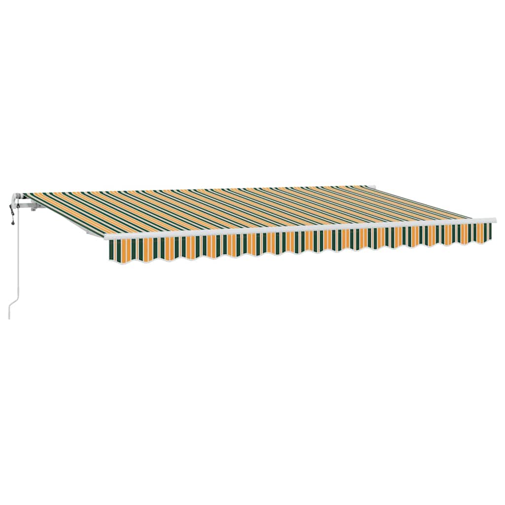 Tenda retrattile Verde 400 x 200 cm Tessuto