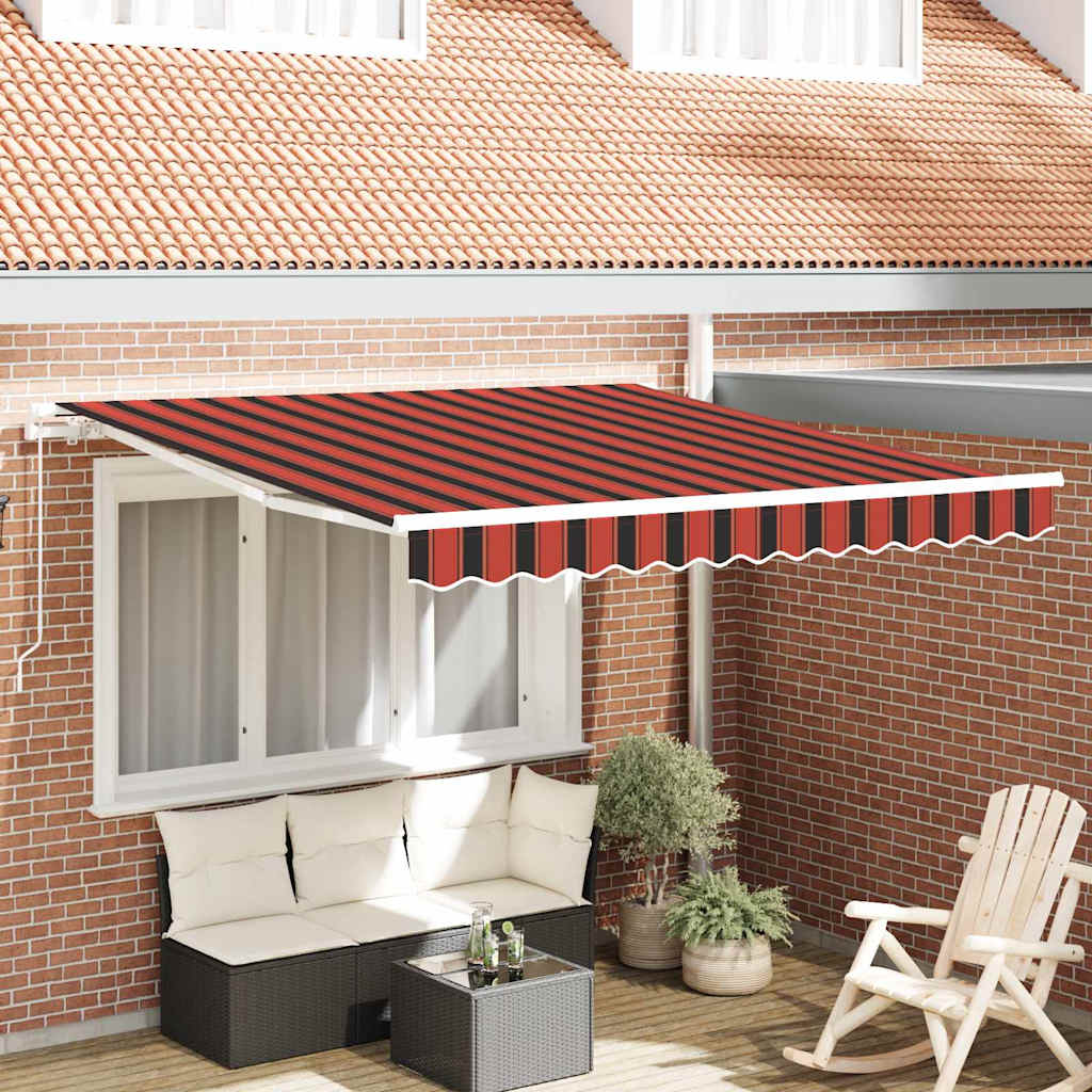 Tenda retrattile Arancione e Marrone 300 x 250 cm