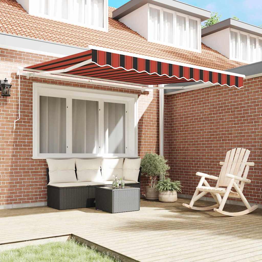 Tenda retrattile Arancione e Marrone 300 x 250 cm