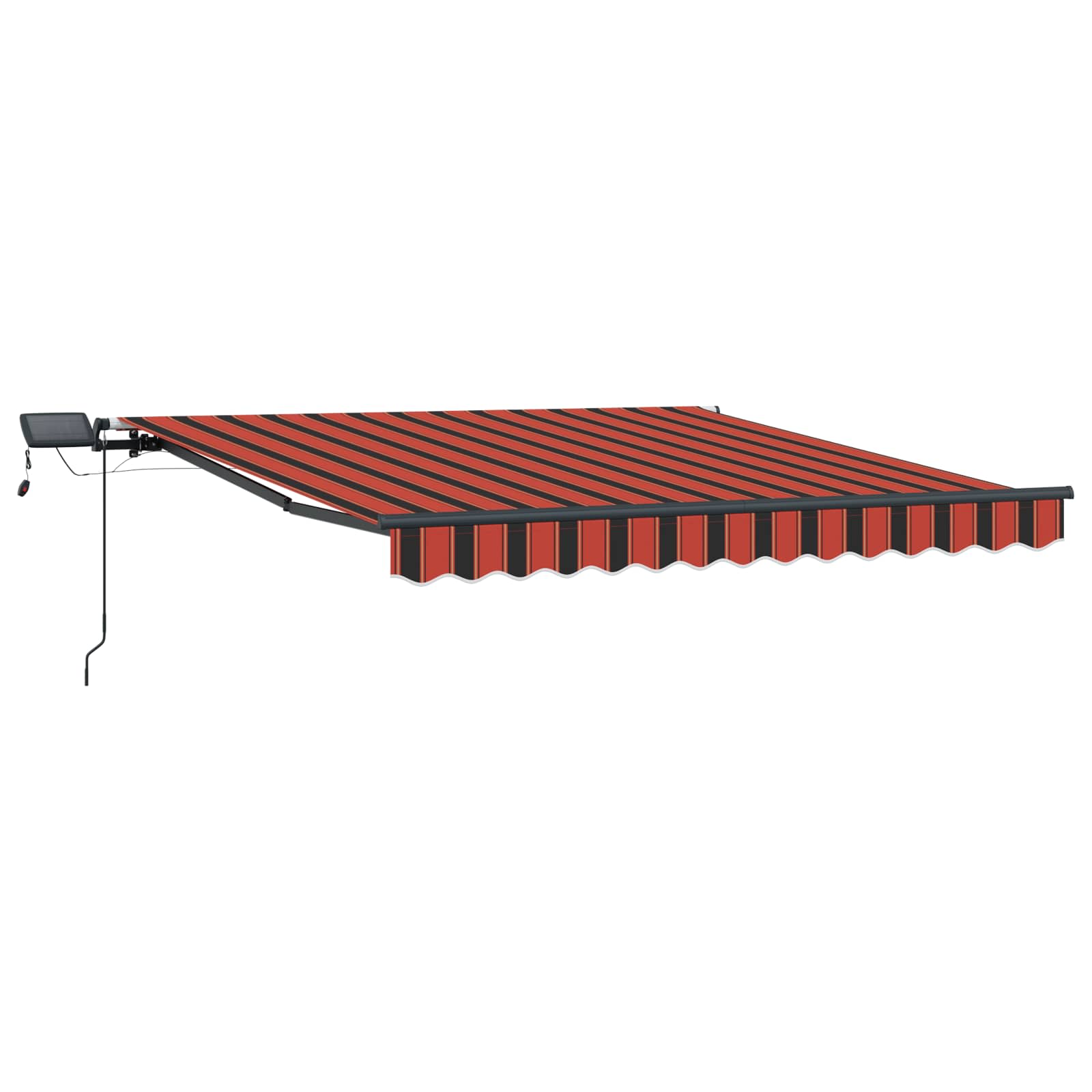 Tenda retrattile arancione e marrone 300 x 250 cm