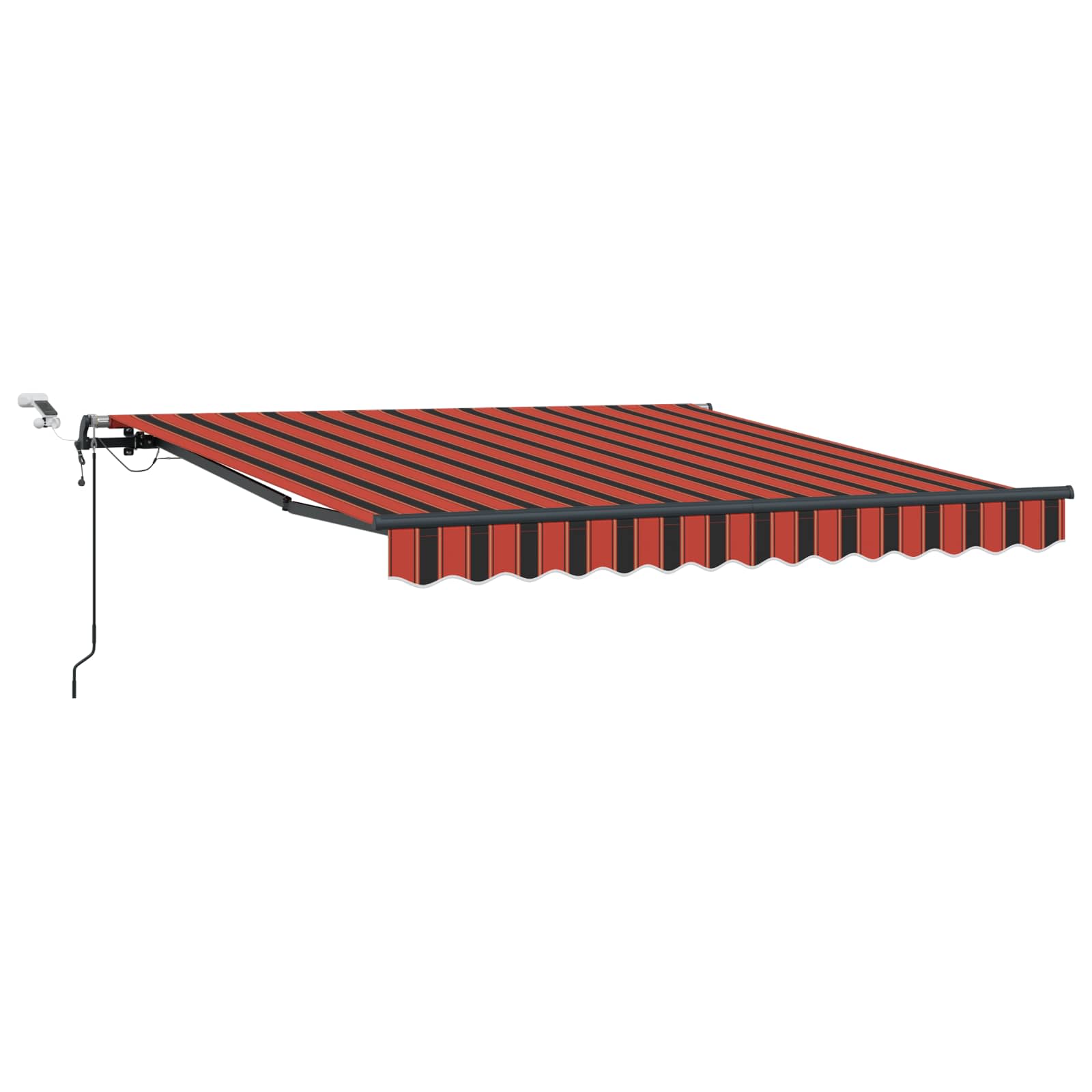Tenda retrattile arancione e marrone 300 x 250 cm Poliestere