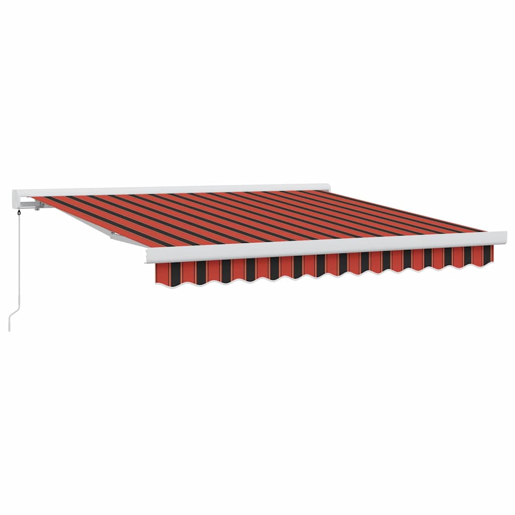 Tenda retrattile Rosso e Nero 300 x 250 cm Tela e Alluminio
