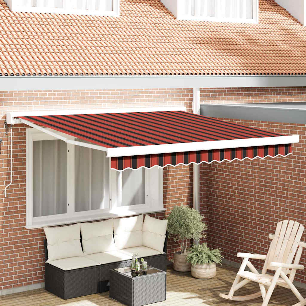 Tenda retrattile Arancione e Marrone 300 x 250 cm