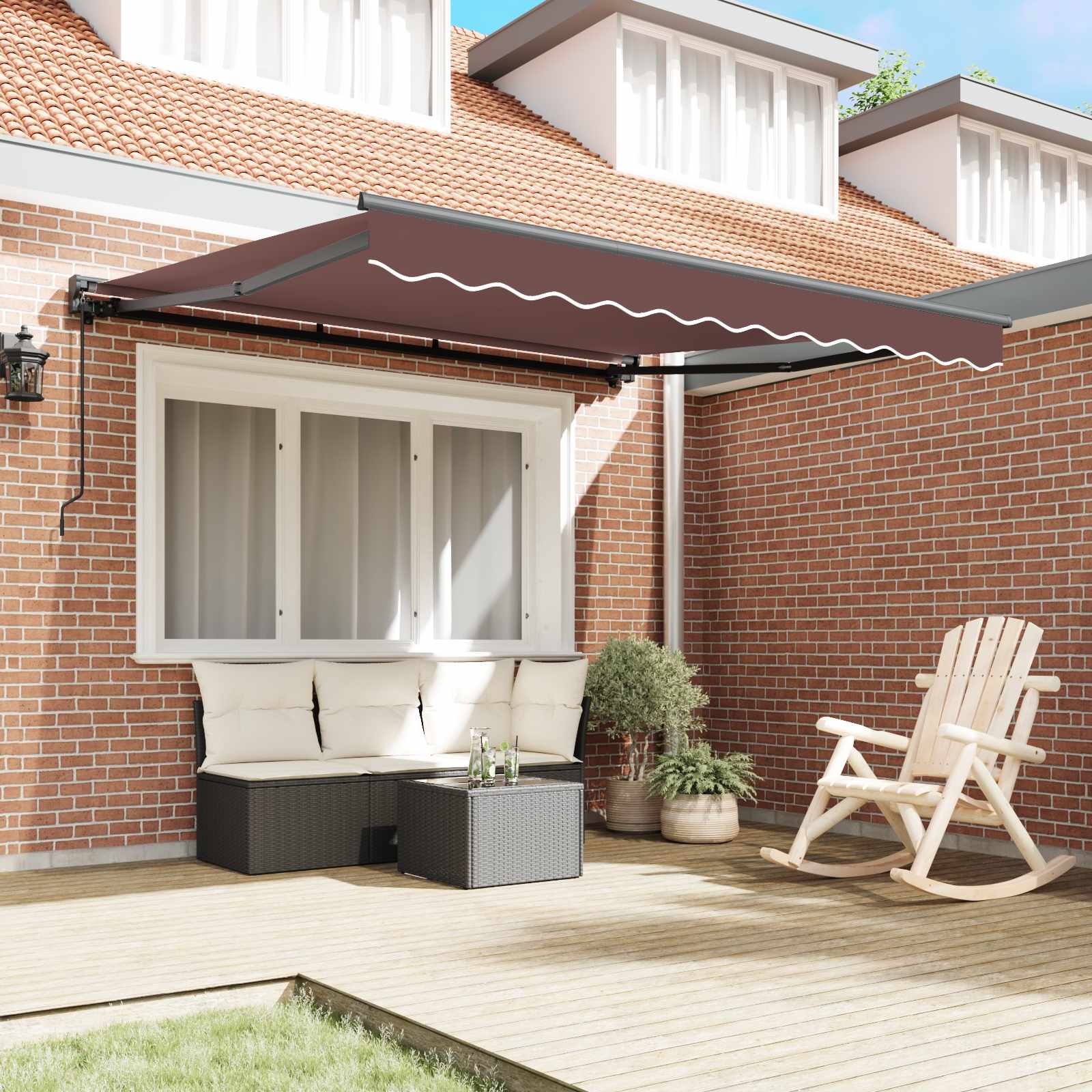 Struttura della tenda Marrone 300 x 250 cm