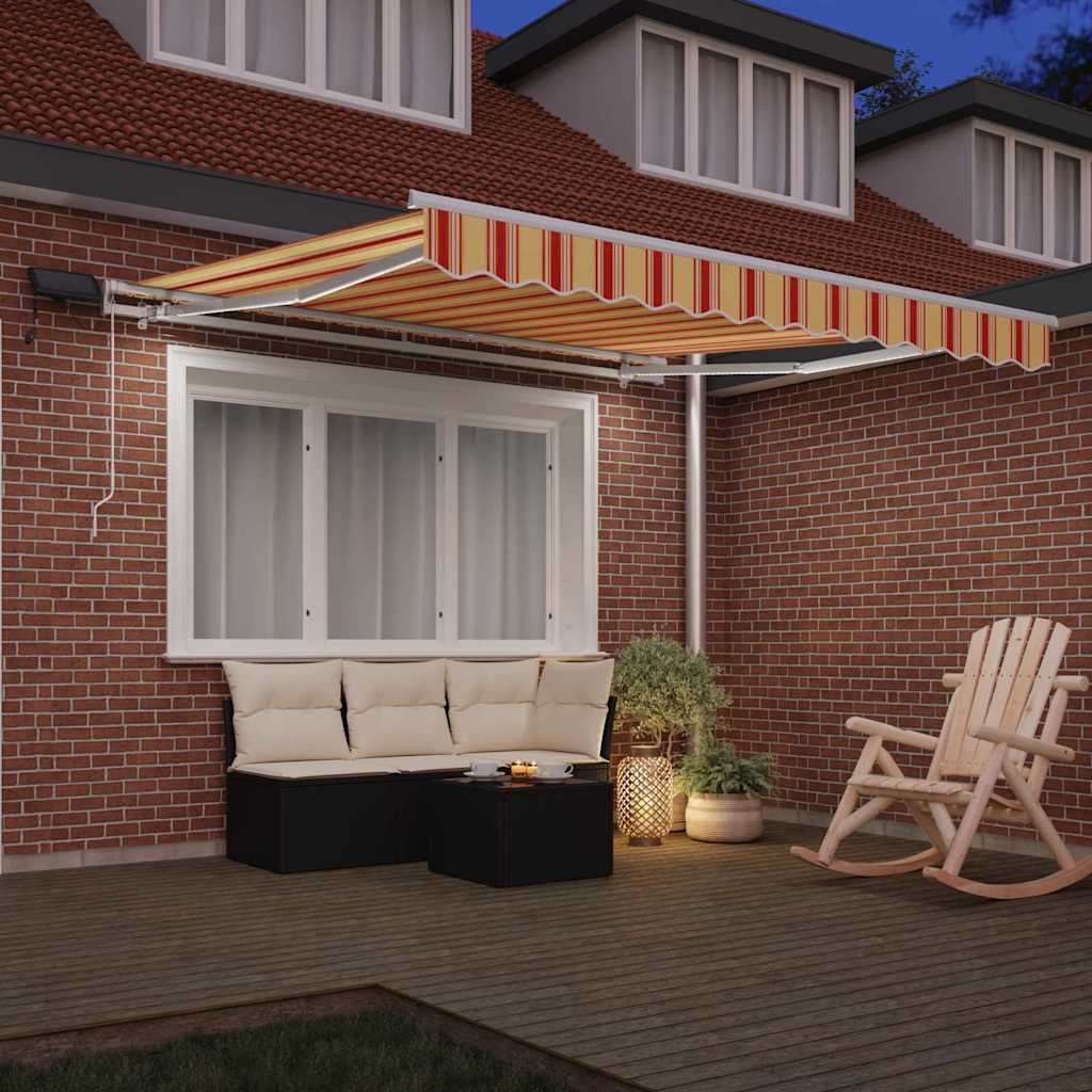Tenda retrattile Giallo e Arancione 300 x 250 cm