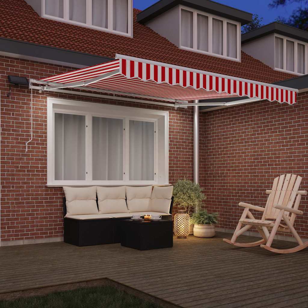 Tenda retrattile Rosso e Bianco 300 x 250 cm