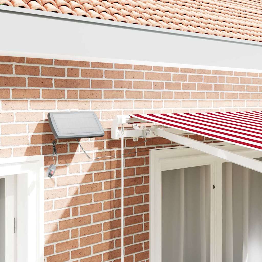 Tenda retrattile Rosso e Bianco 300 x 250 cm