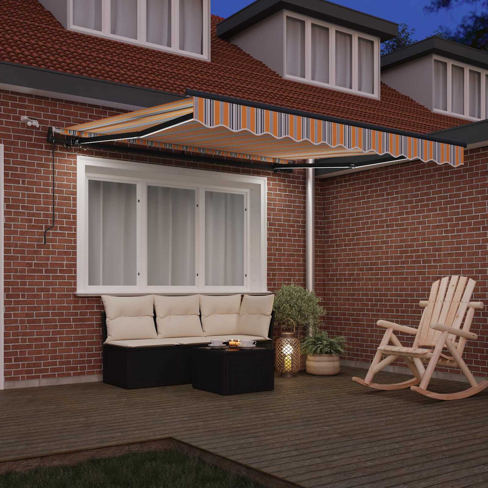 Tenda retrattile Multicolore 300 x 250 cm Poliestere