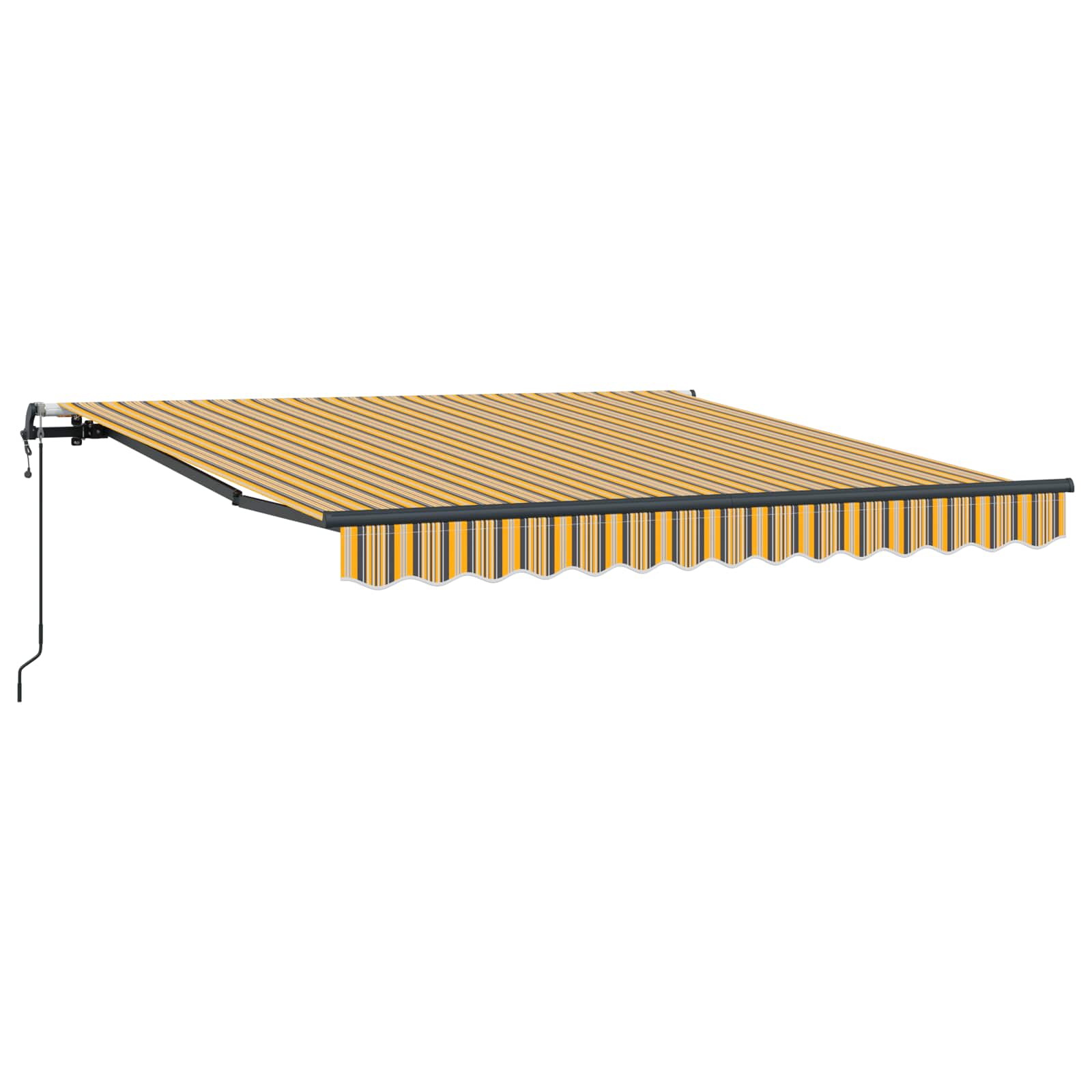 Tenda retrattile Multicolore 300 x 250 cm Tessuto e Alluminio