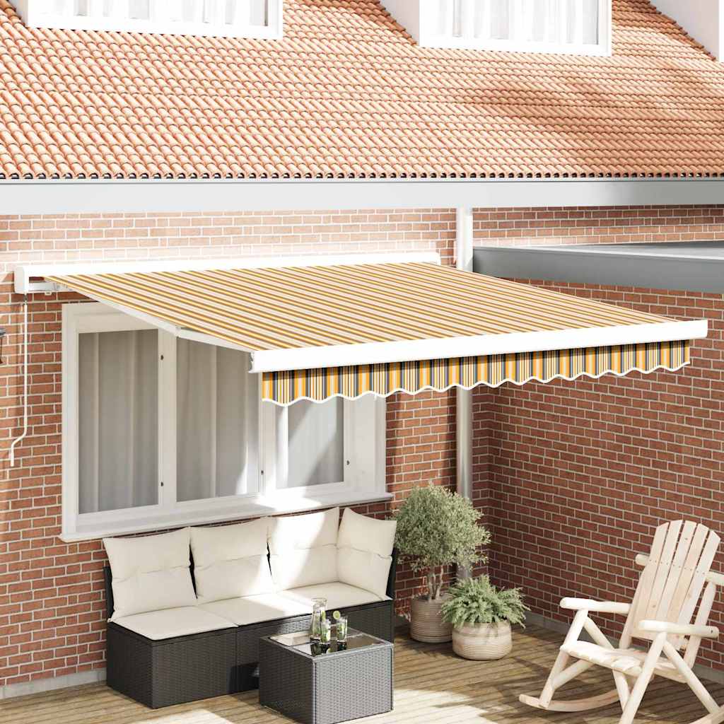 Tenda retrattile Multicolore 300 x 250 cm Tela e Alluminio