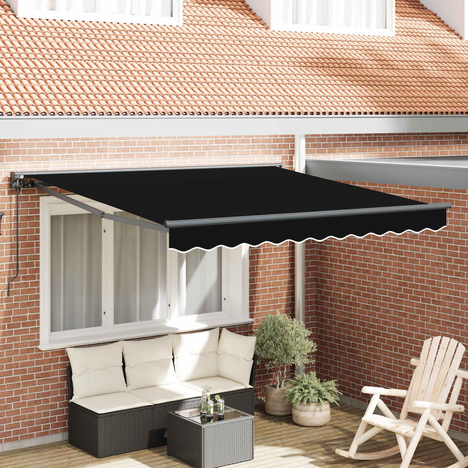 Struttura della tenda Nero 300 x 250 cm