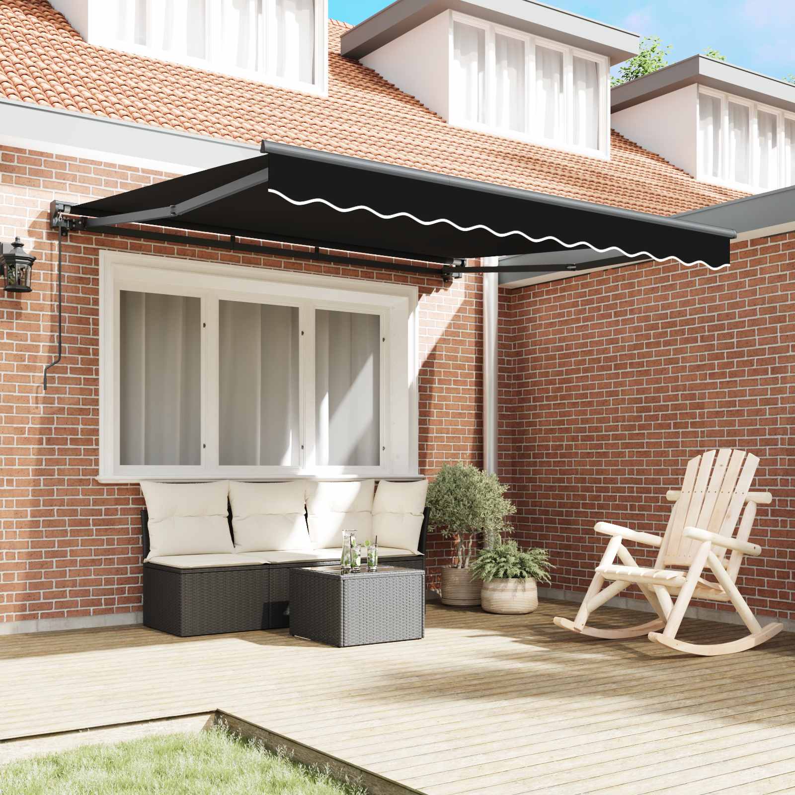 Struttura della tenda Nero 300 x 250 cm