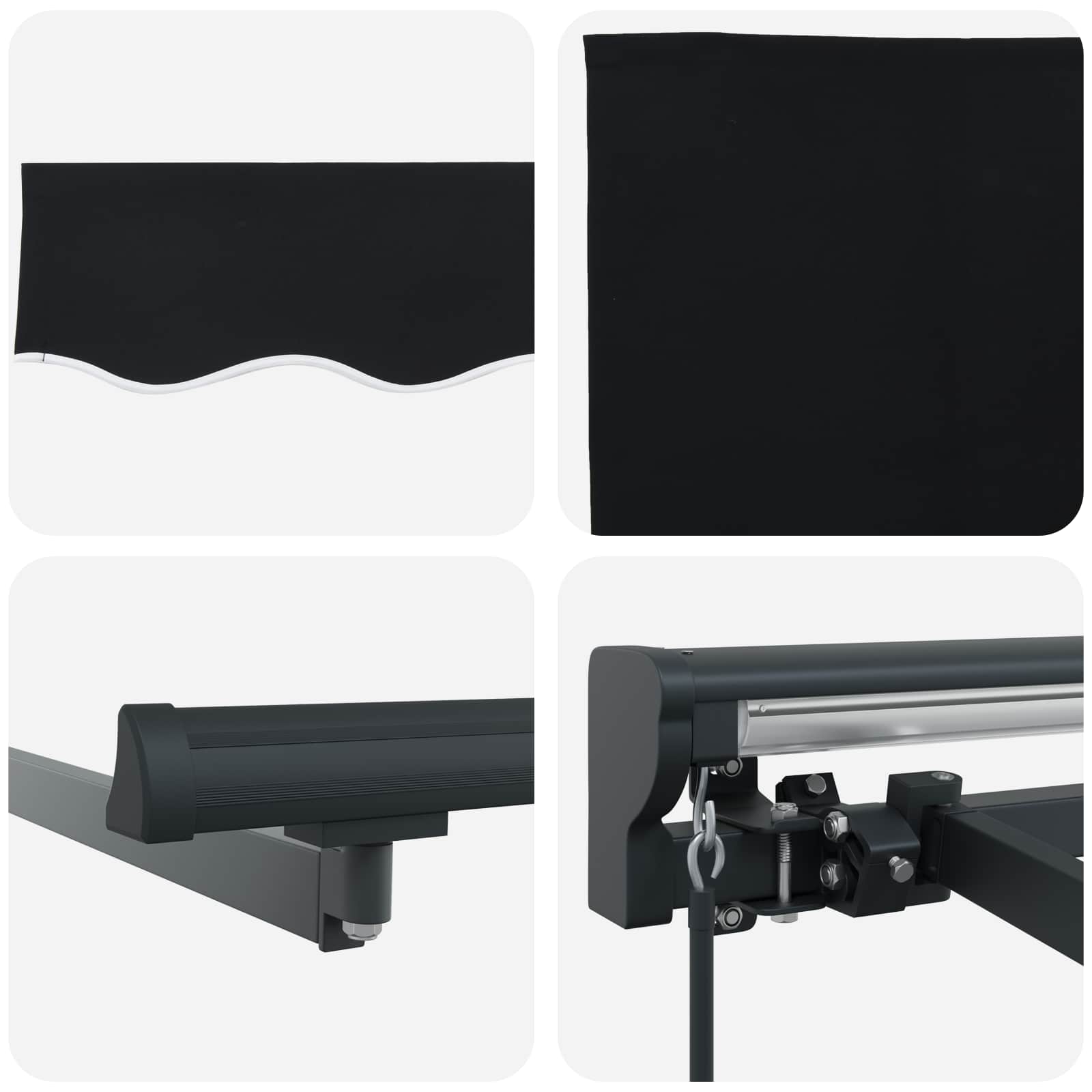Struttura della tenda Nero 300 x 250 cm