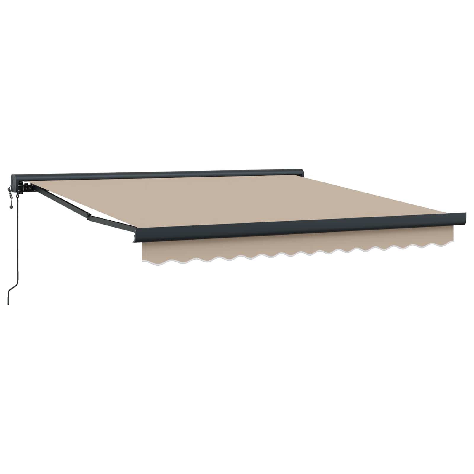 Tenda retrattile Beige 300 x 250 cm Tessuto e Metallo