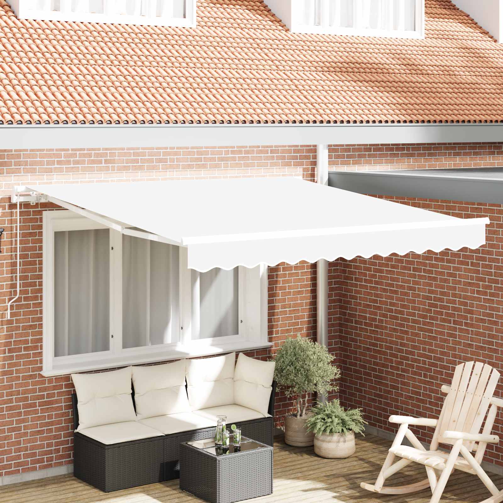 Tenda retrattile Bianco 300 x 250 x 165 cm