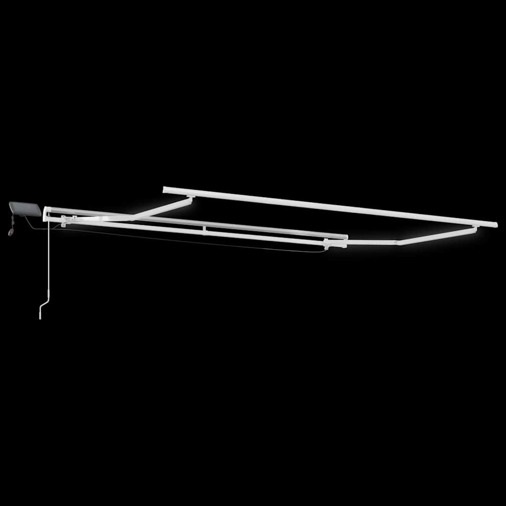 Tenda retrattile Bianco 300 x 250 cm Tessuto e Alluminio