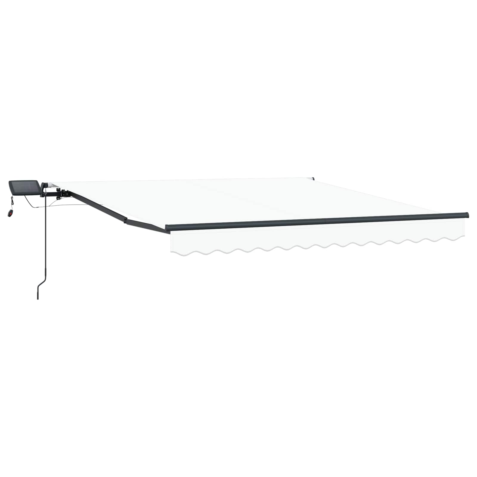Tenda retrattile Bianco 300 x 250 cm Tessuto e Alluminio