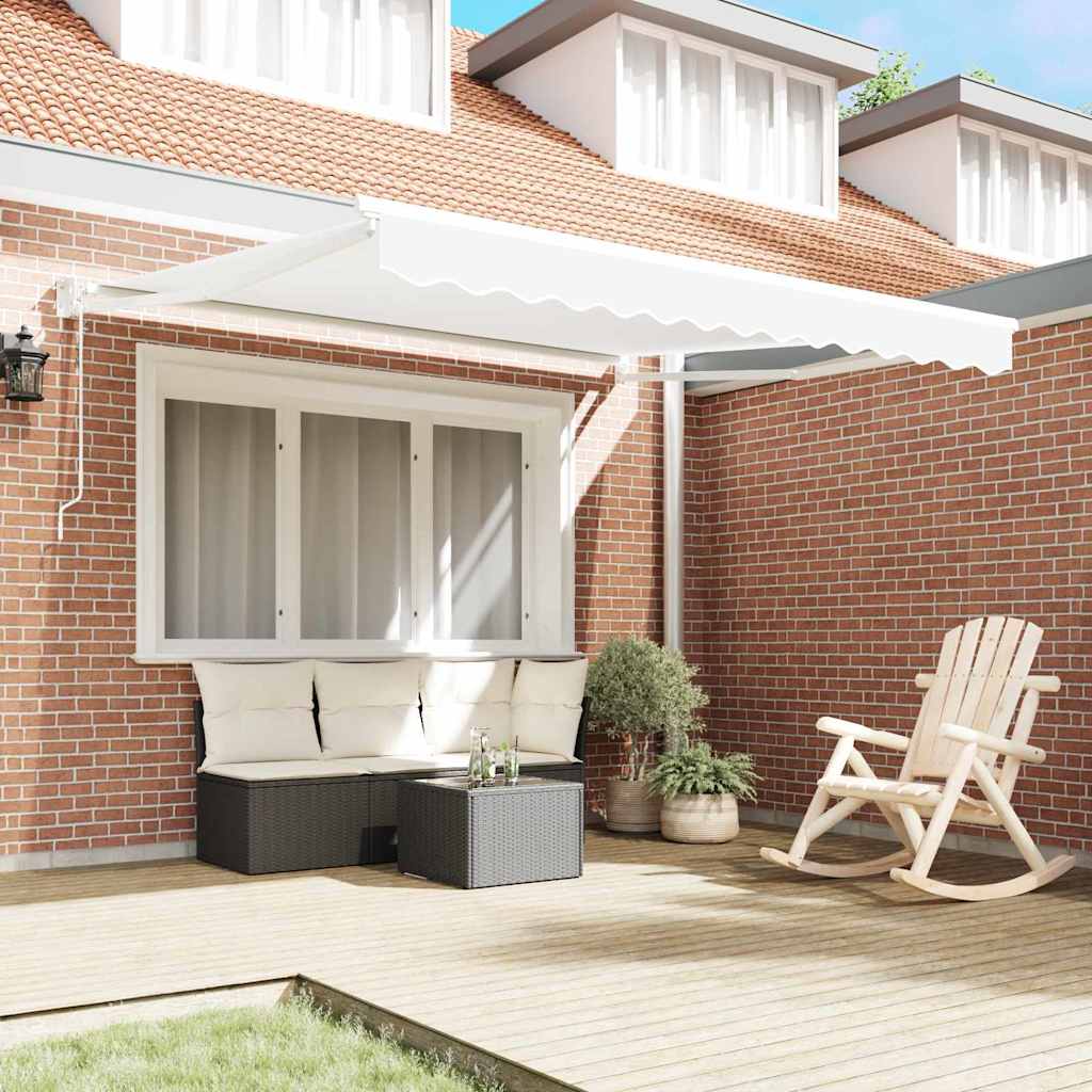 Tenda retrattile Bianco 300 x 250 x 165 cm Poliestere e Metallo