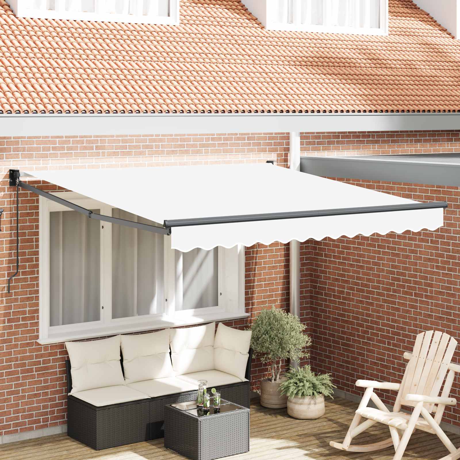 Tenda retrattile Bianco 300 x 250 x 165 cm