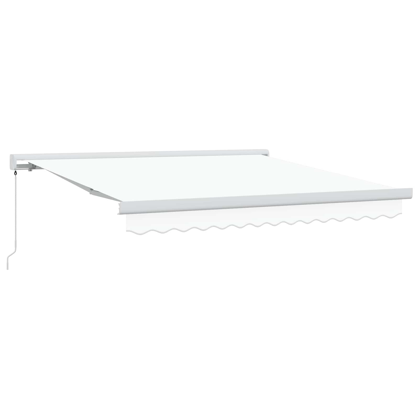 Tenda retrattile Bianco 300 x 250 cm Tela e Alluminio