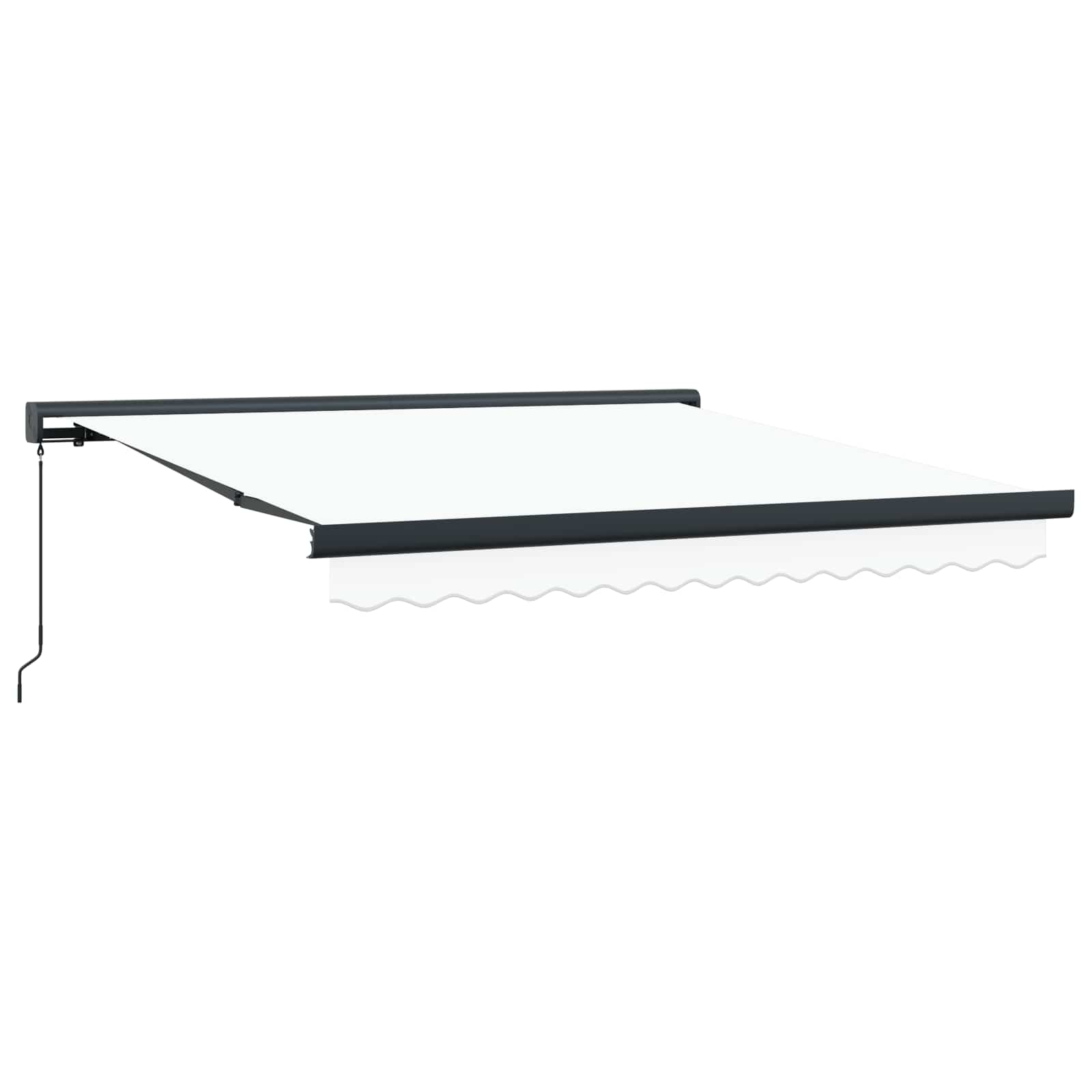 Tenda retrattile Bianco 300 x 250 cm Tela e Alluminio