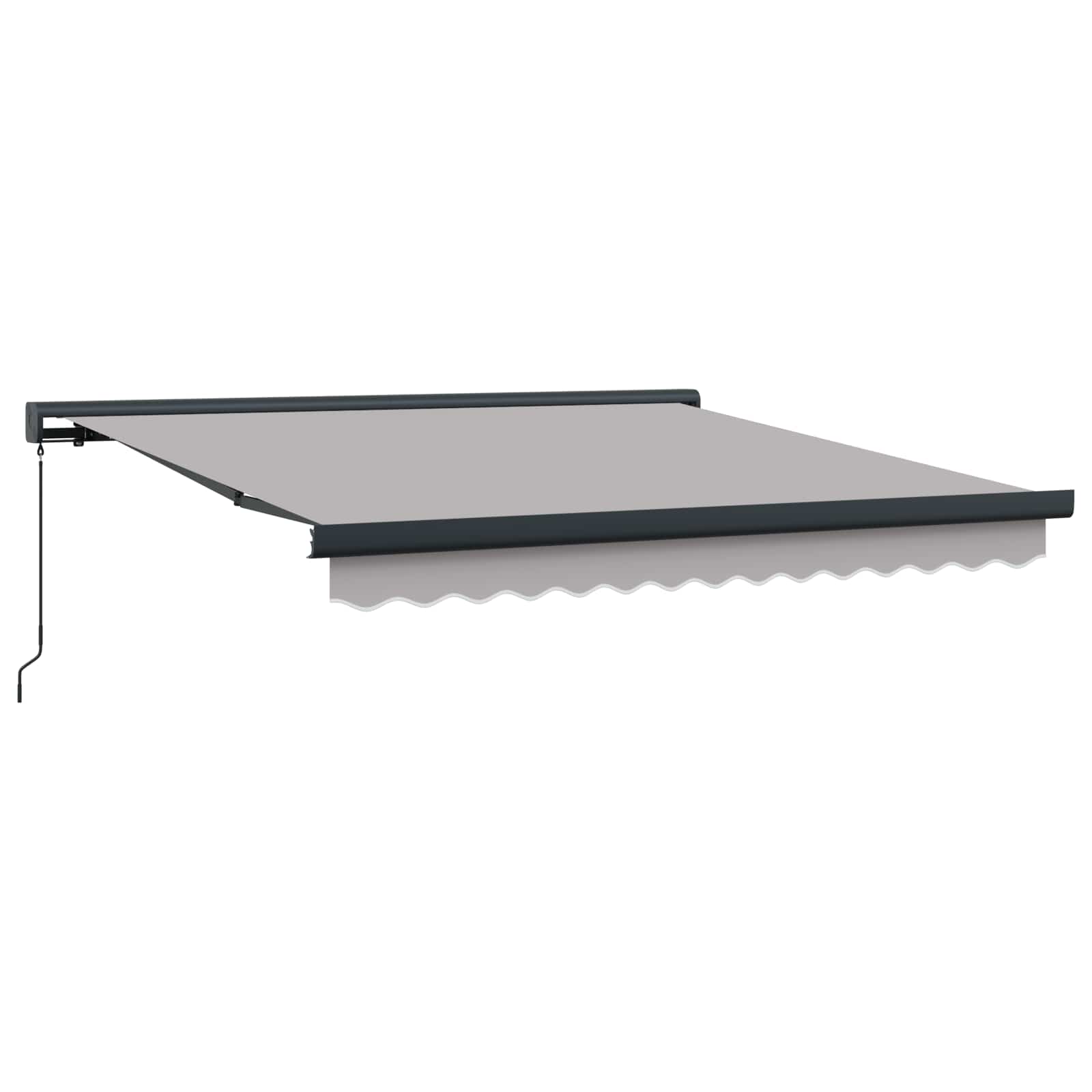 Tenda retrattile Grigio Chiaro 300 x 250 cm Tela e Alluminio