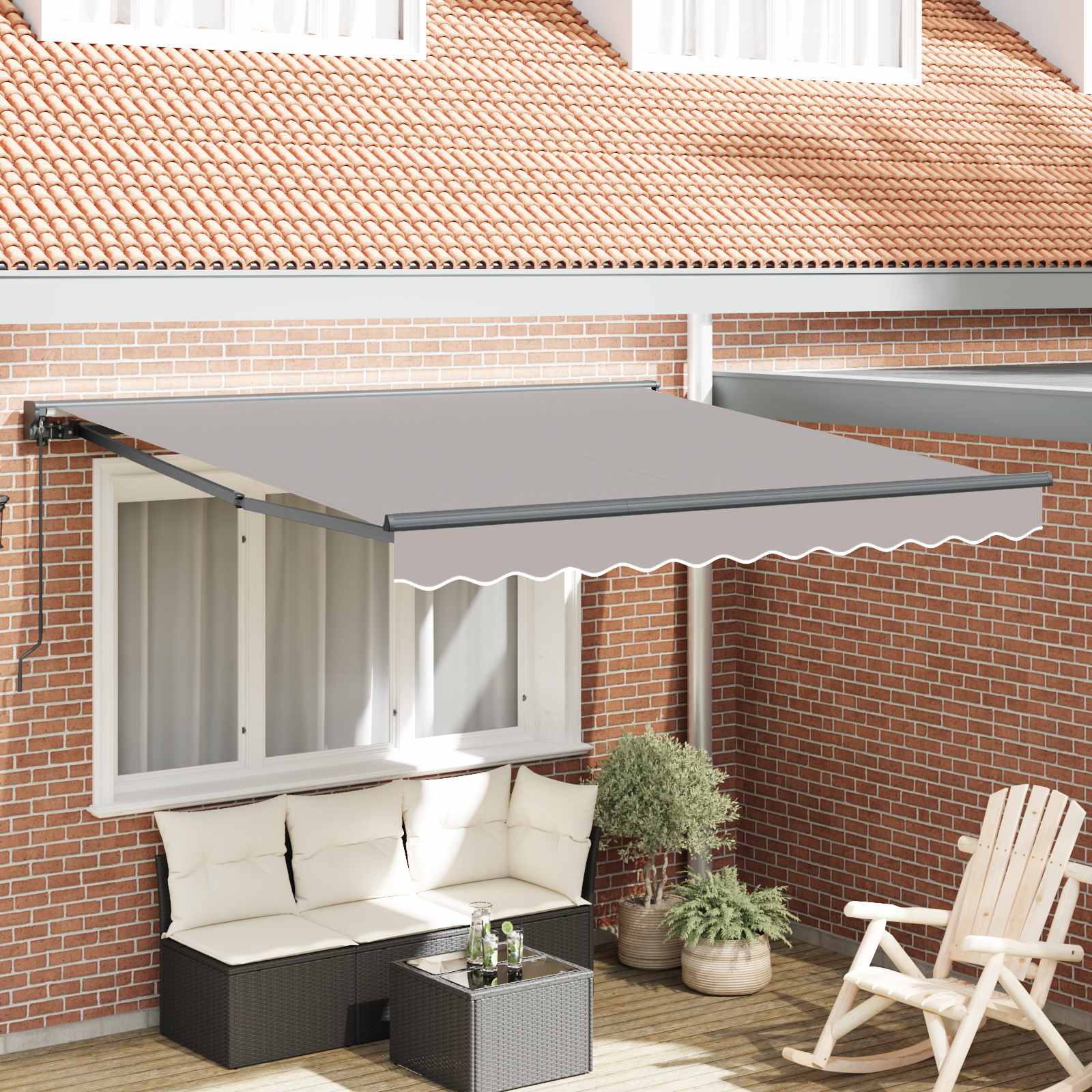 Struttura della tenda Grigio Chiaro 300 x 250 cm
