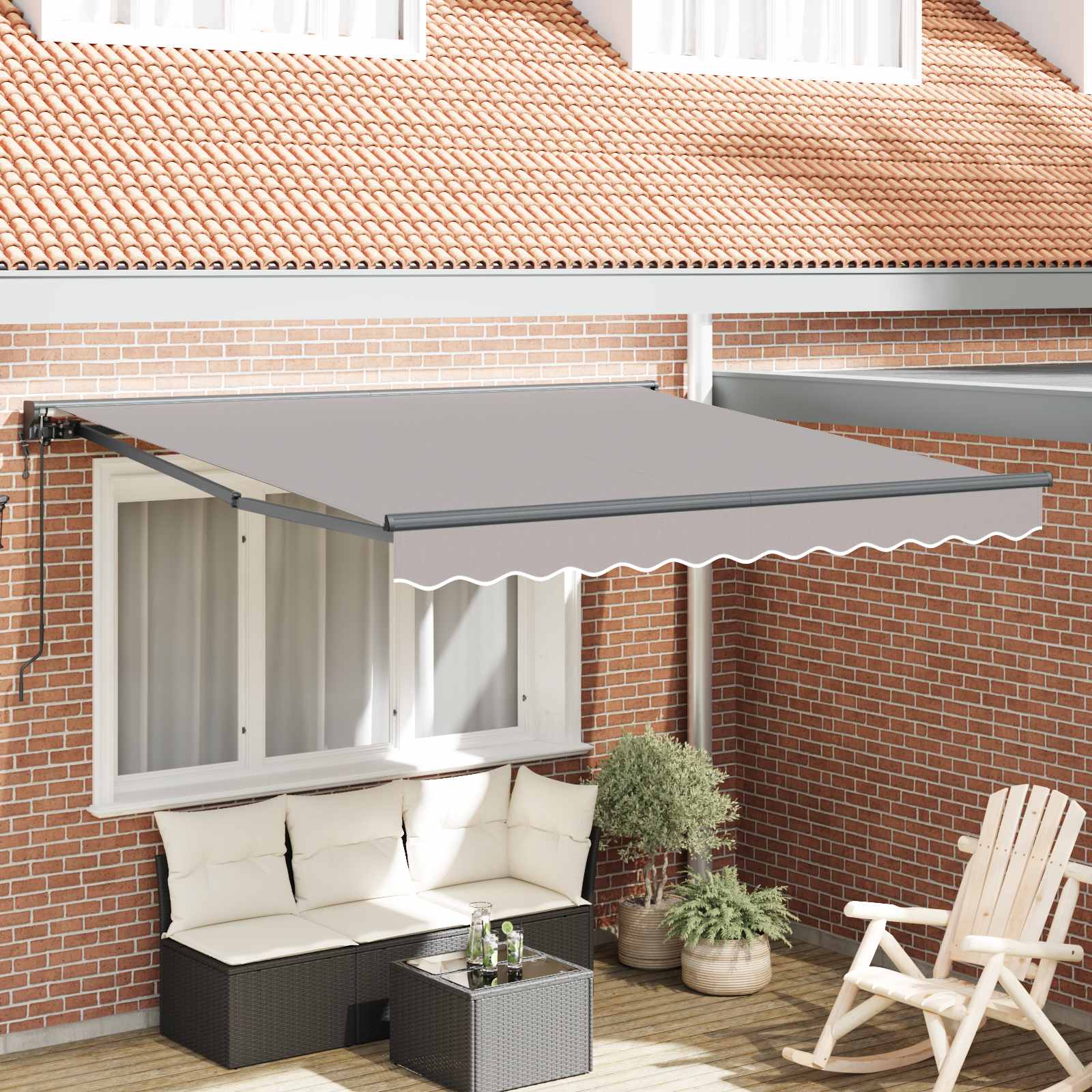 Struttura della tenda Grigio Chiaro 300 x 250 cm