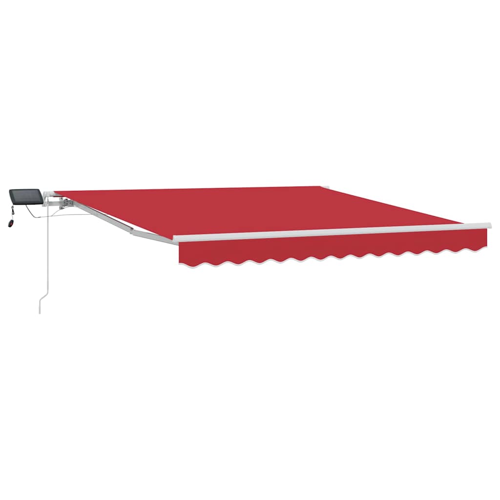 Tenda retrattile Rosso 300 x 250 cm Tessuto e Alluminio