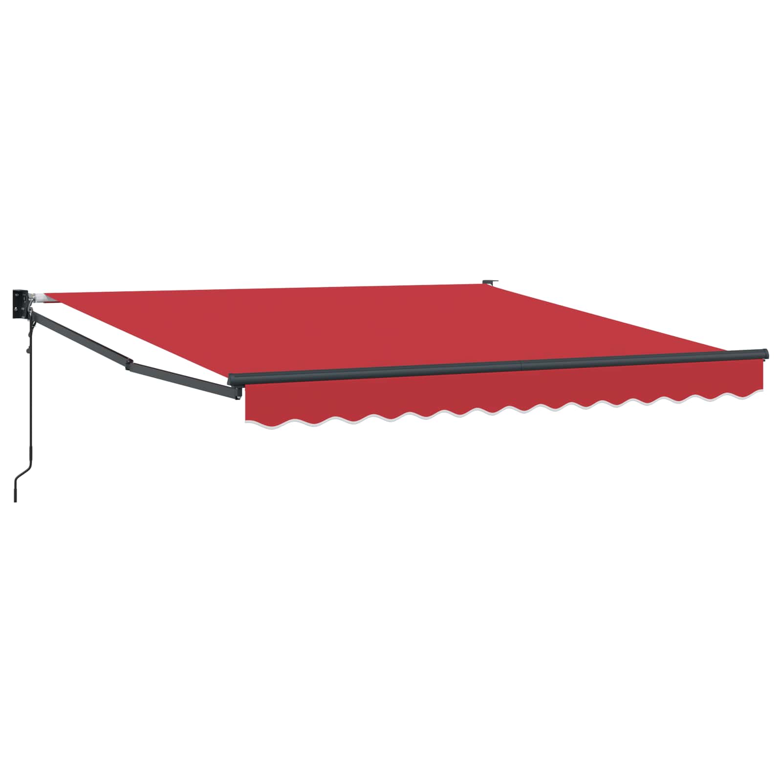 Tenda retrattile Rosso 300 x 250 x 165 cm Poliestere e Metallo