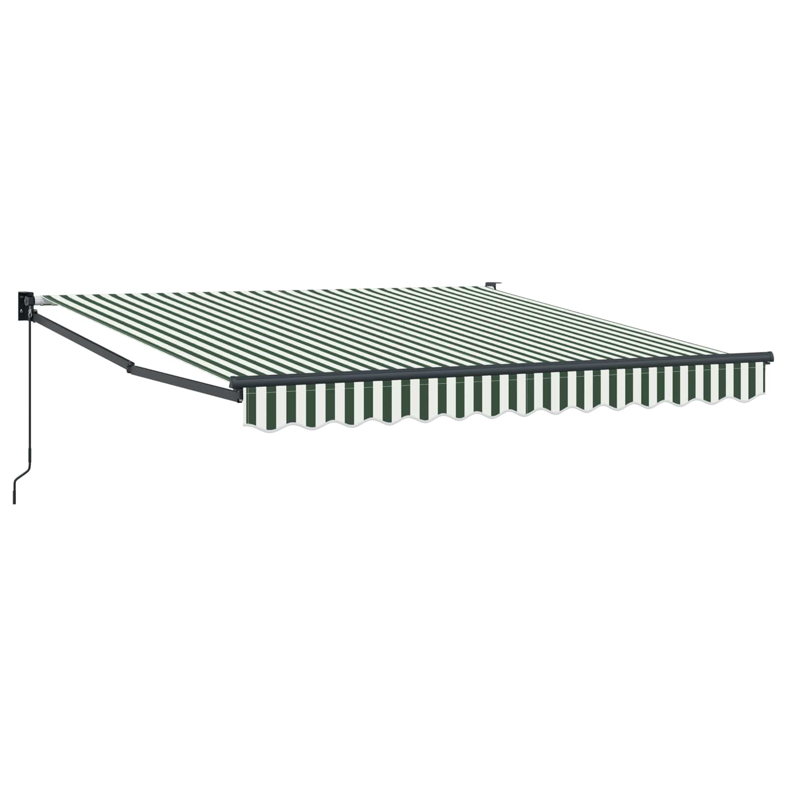 Tenda retrattile Verde e Bianco 300 x 250 x 165 cm