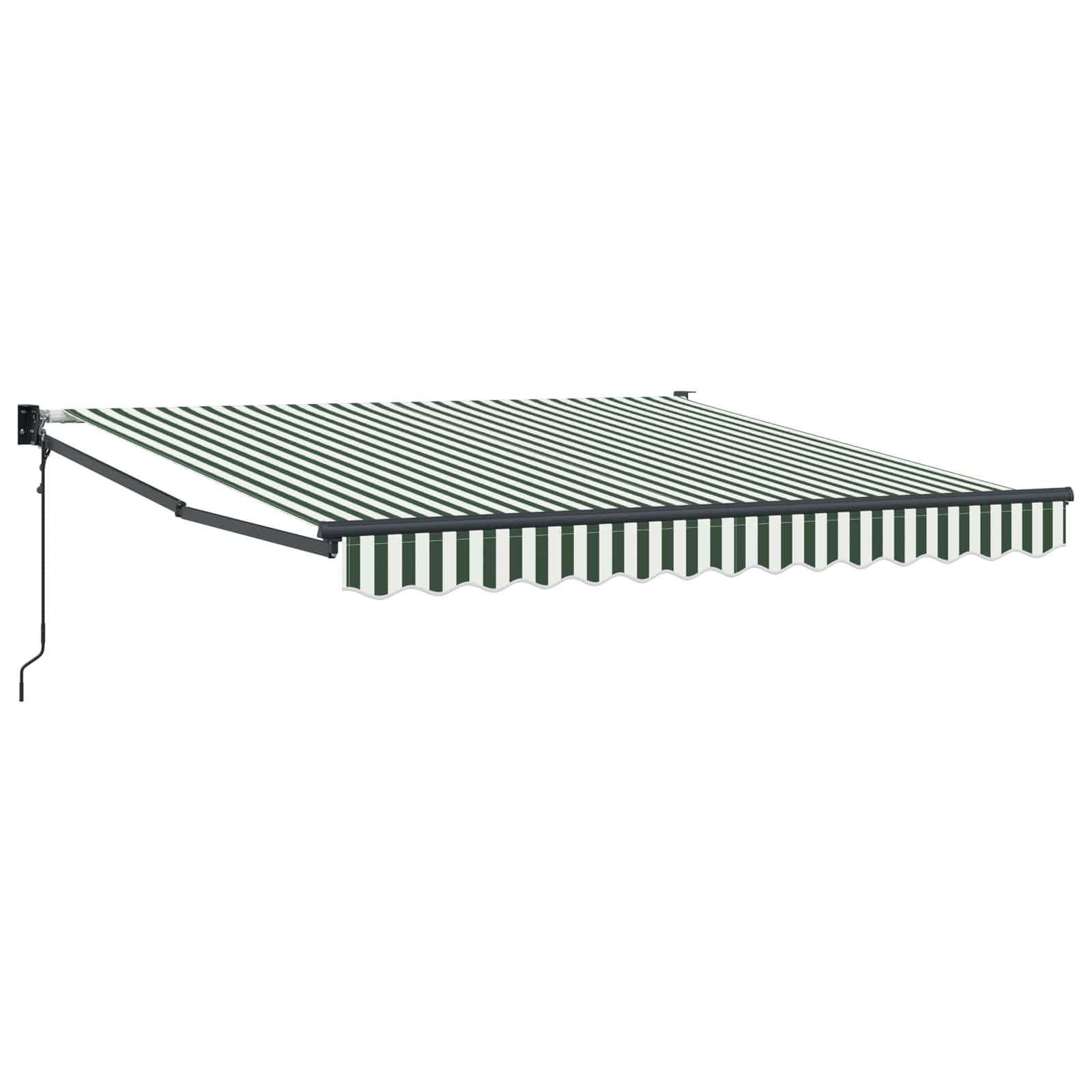 Tenda retrattile Verde e Bianco 300 x 250 x 165 cm