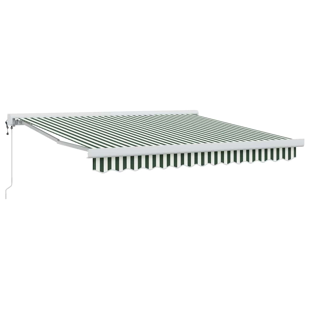 Tenda retrattile Verde e Bianco 300 x 250 x 165 cm