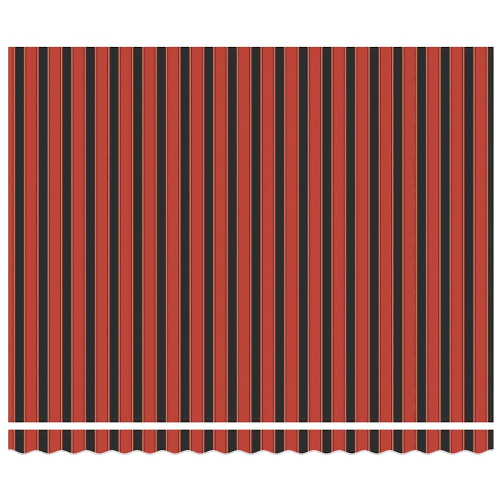 Tenda retrattile Rosso e Nero 350 x 250 x 165 cm