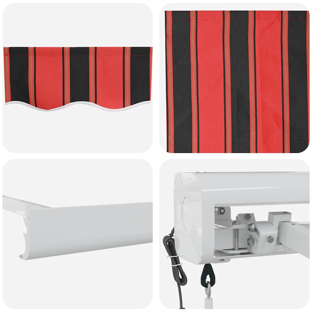 Tenda retrattile arancione e marrone 350 x 250 cm