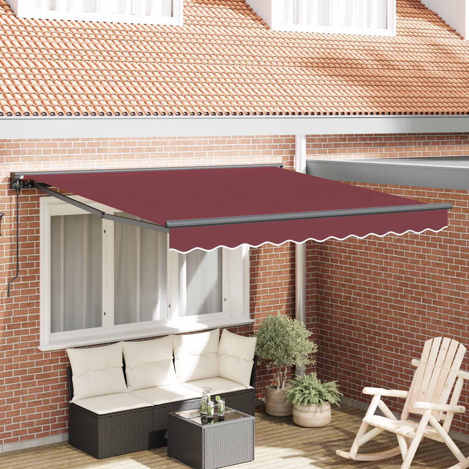 Struttura della tenda Borgogna 350 x 250 cm