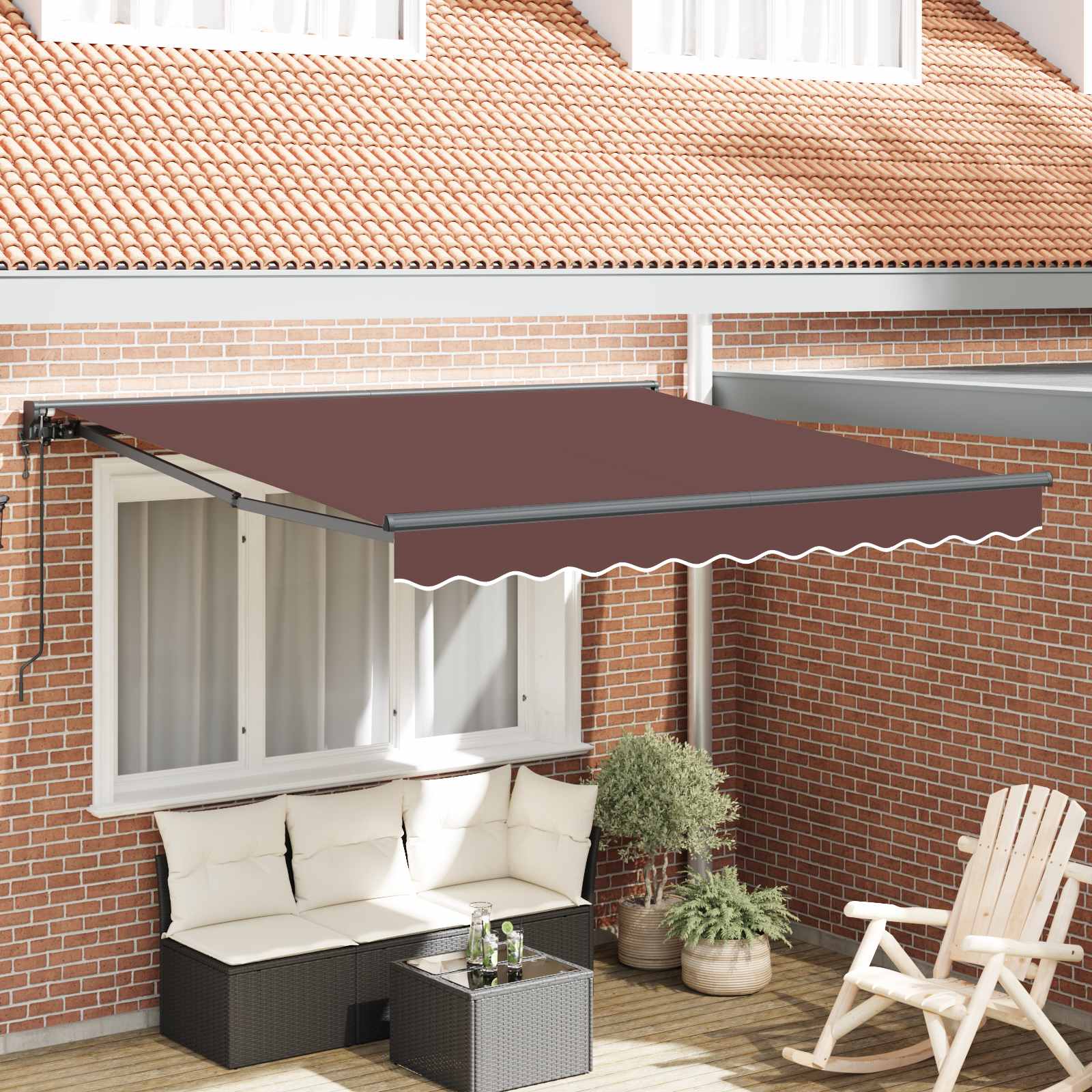 Struttura della tenda Marrone 350 x 250 cm