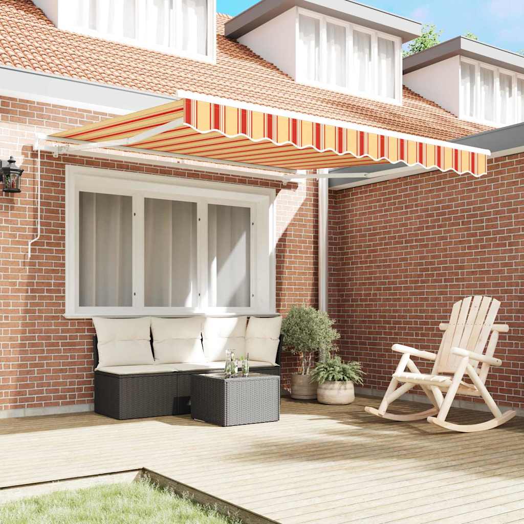 Tenda retrattile Giallo e Arancione 350 x 250 x 165 cm