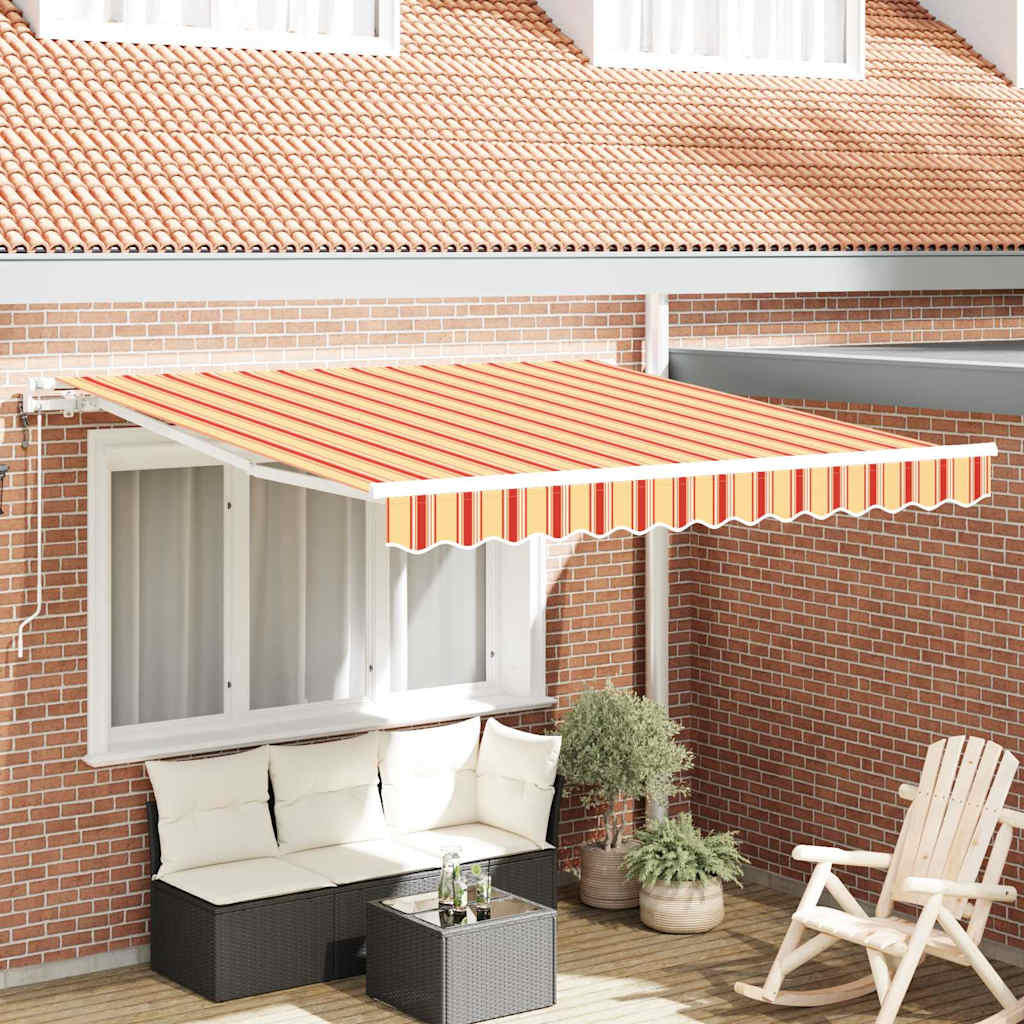 Tenda retrattile Giallo e Arancione 350 x 250 cm