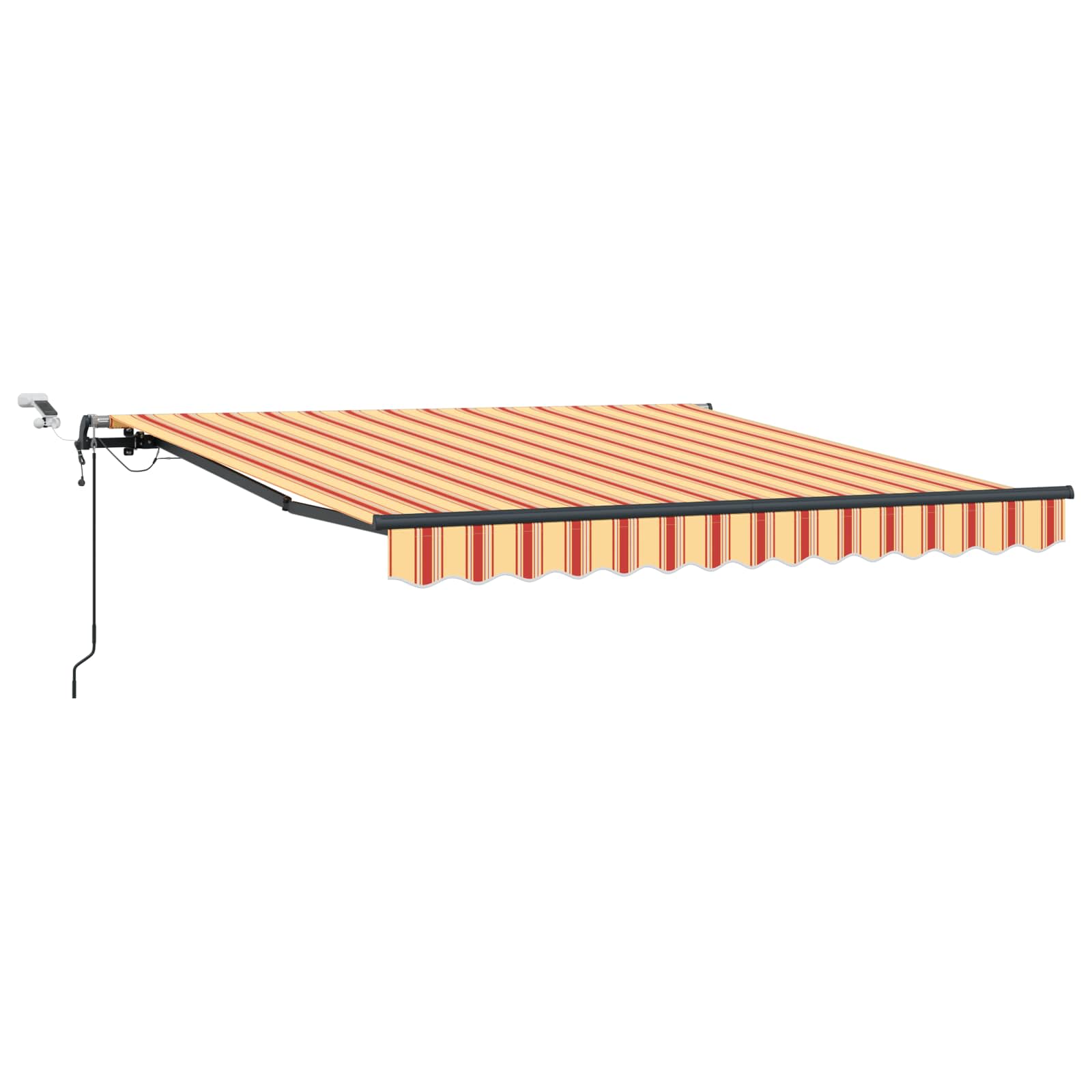 Tenda retrattile Giallo e Arancione 350 x 250 cm Poliestere
